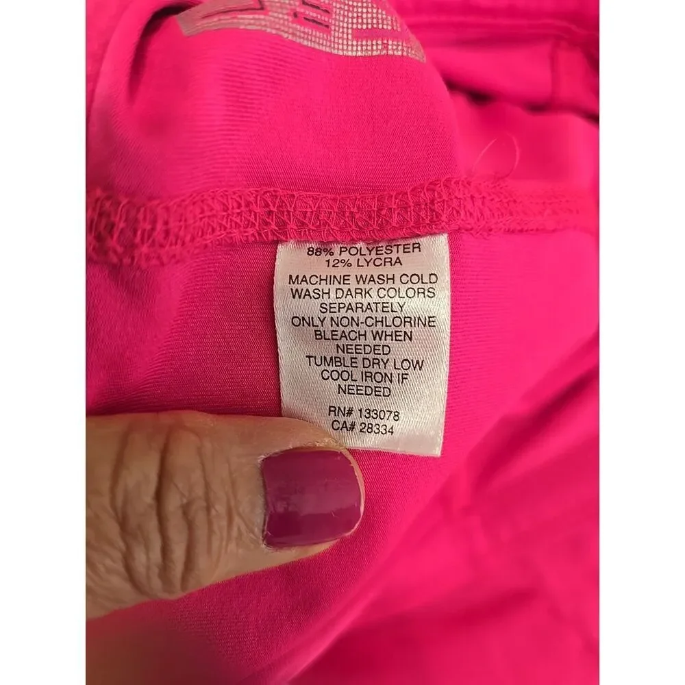 Lucky in‎ Love Sz M Santa Fe Glow Long Pleated Tier Skirt Pinkberry